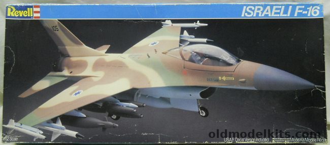 Revell 1/32 General Dynamics F-16A with USAF or Israeli Markings, 4720 plastic model kit